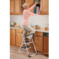 Steel Folding Compact Portable 3 Step Ladder with 330lbs Capacity